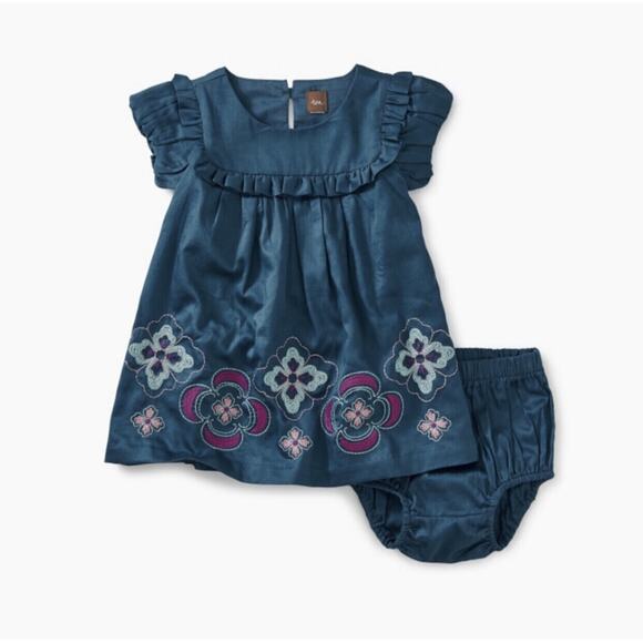 NWT Tea Collection Embroidered Party Dress 24m - Picture 1 of 6